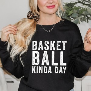 Simply Sage Market Women's Graphic Sweatshirt Basketball Kinda Day - 1 of 3