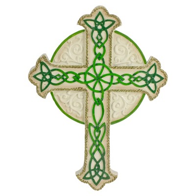 Roman 7.75" St. Patrick's Day Religious Irish Wall Cross