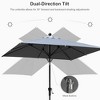 PURPLE LEAF Patio Umbrella Outdoor Table Umbrella Aluminum Frame Market Umbrella Sun Umbrella with 8 Sturdy Ribs - 3 of 4
