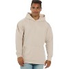 U.S. Apparel Men's & Women's Open Bottom Loose Fit Cozy Hoodie Sweatshirt | Ecru - 2 of 4