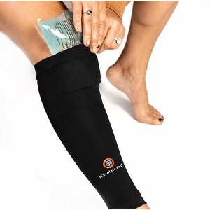 ICE-OLATE PLUS Ankle/Elbow/Shin Support Sleeve with Ice Pack Wrap, Compression Sleeve, Reusable Hot/Cold Gel Pack, Heat Therapy, 2XL - 1 of 4