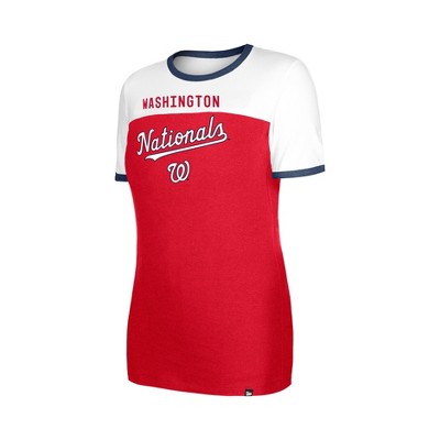 MLB Washington Nationals Women's Bi-Blend Ringer T-Shirt