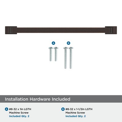Amerock Westerly 7-9/16 inch Oil-Rubbed Bronze Modern Cabinet Pull