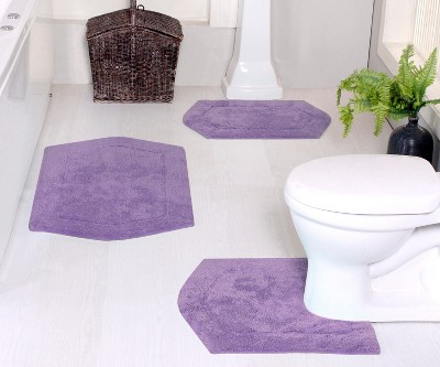 Waterford Collection Cotton Tufted Set of 3 Bath Rug Set - Home Weavers