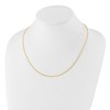 Chisel Stainless Steel Polished Yellow IP-platead Enlongated Open Link Paperclip 20" Chain Necklace - 4 of 4