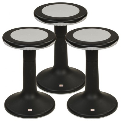 Kaplan Early Learning 20" K'Motion Stool Set - Black
