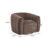 Christopher Knight Home Zarabel Indoor Modern Upholstered Swivel Accent Barrel Club Chair - 3 of 4