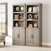 70" Farmhouse Bookshelf - 5-Tier Storage Cabinet with Doors for Living Room/Office/Bedroom - 3 of 4