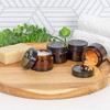 Cornucopia Brands 1oz Amber Glass Jars; 30ml Straight Sided Containers for Cosmetics, Lotions, Body Scrubs & Balms - 2 of 4