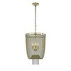 ALOADECOR 3-Light 15.7" Modern Chainmail Chandelier Farmhouse Metal Chain Tassel Chandelier for Dining Room Living Room - 3 of 4