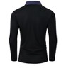 Men's Casual Polo Shirts Classic Long Sleeve Basic Button T-Shirt Lightweight Cotton Golf Tops - 4 of 4