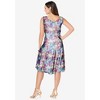 Jessica London Women's Plus Size Floral Print Dress - 3 of 4