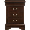 NicBex Elegant Nightstand with 3 Drawers Bedside Table with Metal Handles End Table for Bedroom, Living Room - 2 of 4
