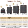 4 Piece ABS Luggage Set with Spinner Wheels TSA Lock and Travel Cosmetic Case Lightweight for Vacation - Cuddlewood - 4 of 4