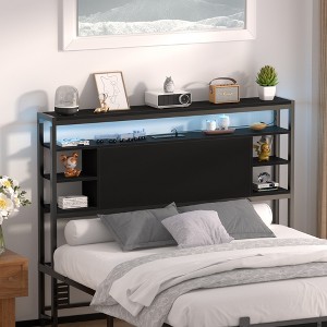 Besiost Upholstered Headboard with Storage Bags - 1 of 4