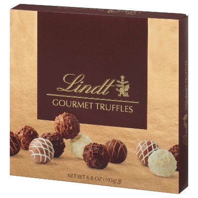 Lindt  Gourmet Chocolate Candy Truffles Gift Box - 6.8 oz.