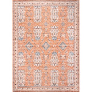 Nuloom Sky Pet Friendly Machine Washable Global Inspired Area Rug, 4' x 6', Rust - 1 of 4