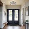 LLHZSY Modern Glam 4-Light Crystal Flush Mount Ceiling Light-Black/Chrome, Square Lampshape - 3 of 4