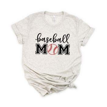 Simply Sage Market Women's Baseball Mom With Ball Short Sleeve Graphic Tee