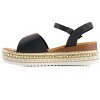Andrea Women's Ankle Strap Wedge Sandals 61866 - 3 of 4