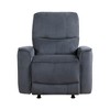 Velvet Power Rocker Reclining Chair with One-Touch Control and Removable Seat Back - 3 of 4