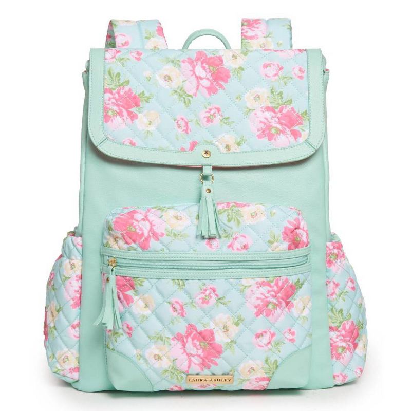 Laura Ashley Floral and Mint Diaper Bag, 2 of 8