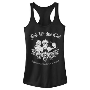 Juniors Womens Disney Princesses Bad Witches Club Racerback Tank Top - 1 of 4