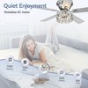 Airsurfer 52" Reversible 5-Blade Ceiling Fan in Chrome with Remote, DC Motor & 3 E12 Light Kit - 4 of 4