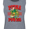Women's - Teenage Mutant Ninja Turtles - Pizza Power Graphic Racerback Tank - 2 of 4