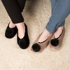Pavilion Gift Company - Black - S/M Velvet Slipper - Slippers - 2 of 4