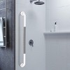 MUNZONG 32in White Shower Grab Bar w/ Gray Anti-Slip Rubber Grip - 3 of 3