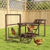 Wooden Chicken Activity Play Set with Perch, Swing, Ladder, Platforms, Feeder Storage - 2 of 4