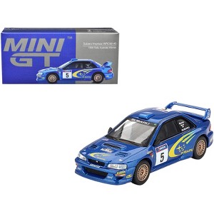 Subaru Impreza WRC99 #5 Richard Burns - Robert Reid Winner "Rally Australia" (1999) Limited Ed 1/64 Diecast Model Car by Mini GT - 1 of 4