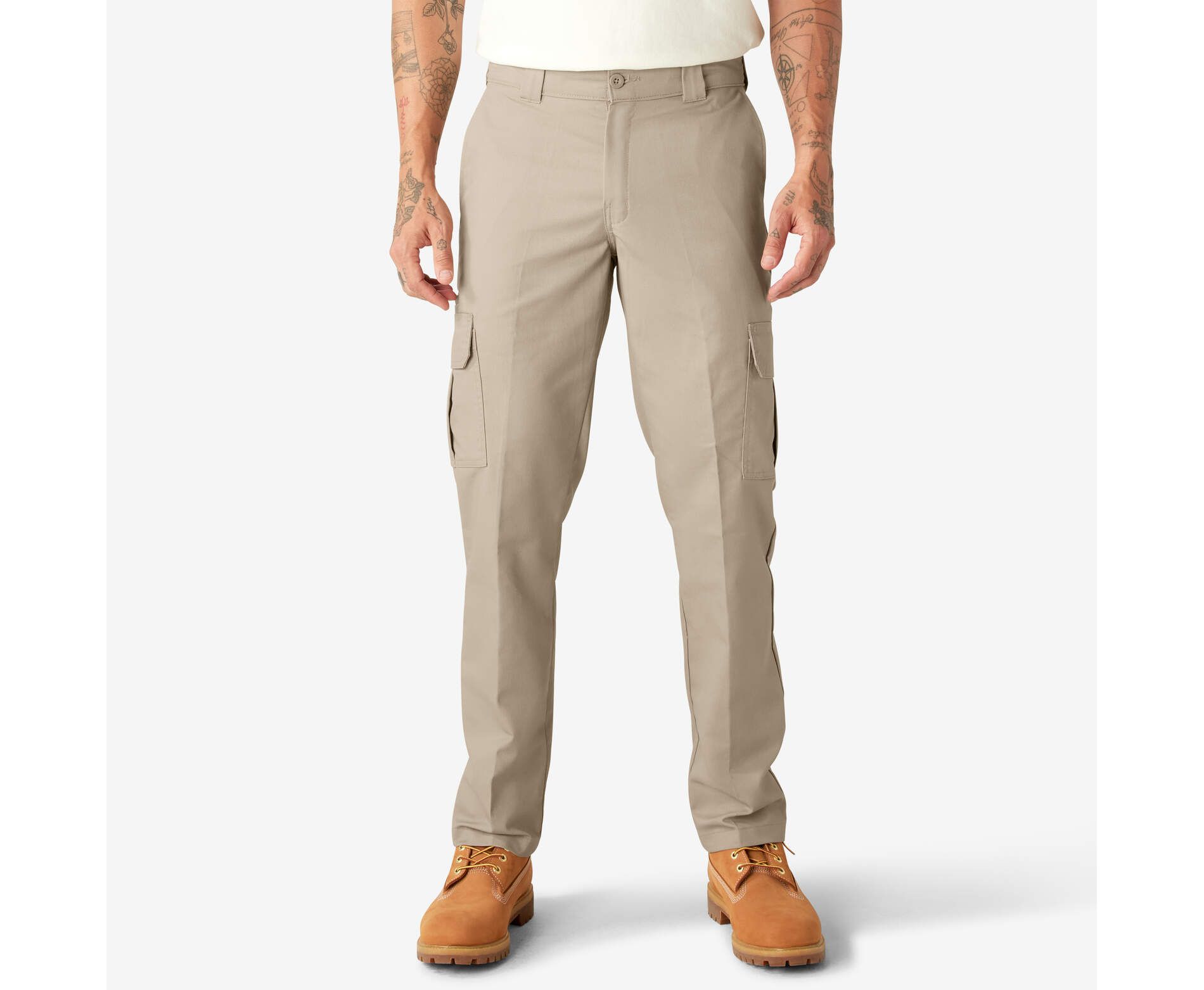 Dickies FLEX Slim Fit Cargo Pants, Desert Sand (DS), ,30 32