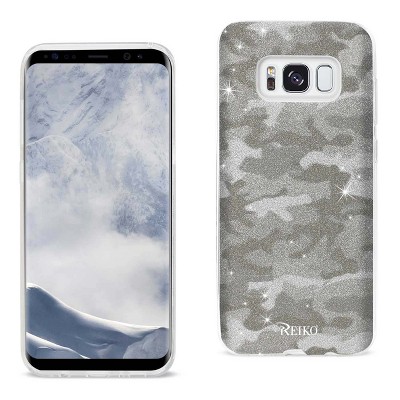 Reiko Samsung Galaxy S8/ SM Shine Glitter Shimmer Camouflage Hybrid Case in Brown