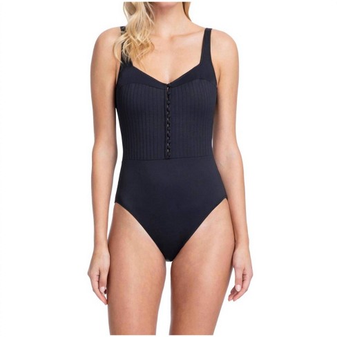 Women's V-Neck One Piece Swimsuit - Gottex - image 1 of 3