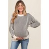 Pinkblush Black Ribbed Balloon Sleeve Maternity Sweater - 3 of 4