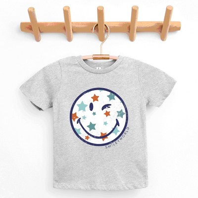The Juniper Shop SmileyWorld Patriotic Star Wink Youth Short Sleeve Tee