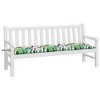 vidaXL Multicolor Garden Bench Cushion, 70.9"x19.7"x2.8", Lightweight Oxford Fabric, Water/Dirt Resistant, Hollow Fiber Filling - 3 of 4