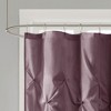 PAGED Semi-sheer Lightweight Faux Silk Fabric Shower Curtain,Shower Curtains with 12 Button Holes for Bathroom,Machine Washable - 3 of 4