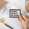 Pavilion Gift Company - The Man - 4" x 3" Wood Framed Glass Plaques - Wall Sign Panels - 4 of 4