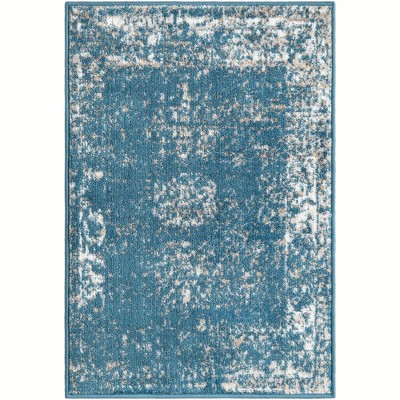 Casino Sofia Chic Blue Rectangular Indoor Rug