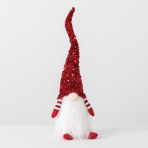 Sullivans Sequin Gnome Figurine 18.5"H Red - 1 of 4