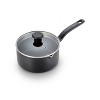 T-fal 3qt Saucepan with Lid, Simply Cook Nonstick Cookware Black - 4 of 4
