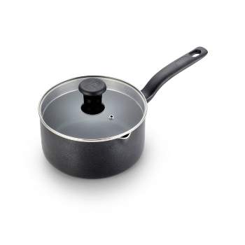 T-fal 3qt Saucepan with Lid, Simply Cook Nonstick Cookware Black