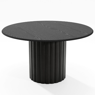 Dovelina Mid-Century Round Dining Table Kitchen Table with Designer Table Base