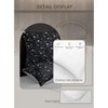 Boersma 3 Piece Sparkle Black Meteor Shower Printed Duvet Cover Set Twin Size for Home Bedroom Decor - 3 of 4