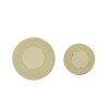 Modern Gold Drum-Style Outdoor End Table, Accent Table for Patio or Indoor Use, Round Hollow Patio Side Table -Christopher Knight Home - 4 of 4