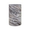 Sevobal Coffee Tables Gray Marble Textured Cylinder with Stone Finish for Living Room, Gray, 27.5"*27.5"*12" - 2 of 4