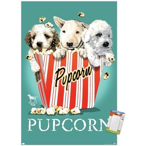 Trends International Jim Baldwin - Pupcorn Unframed Wall Poster Prints - 1 of 4